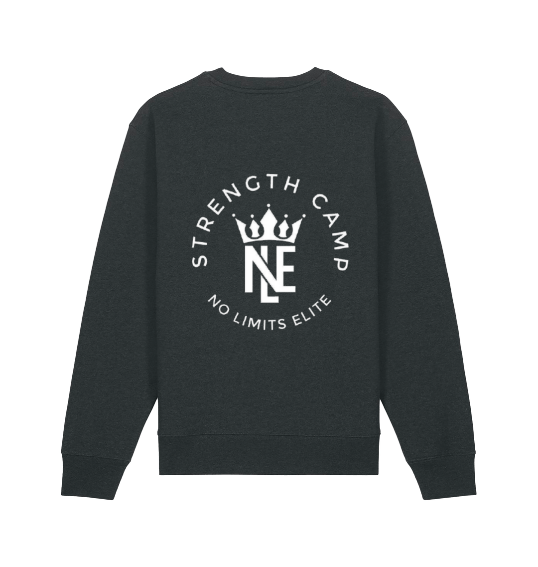 Dark Heather Grey Printed Sweater