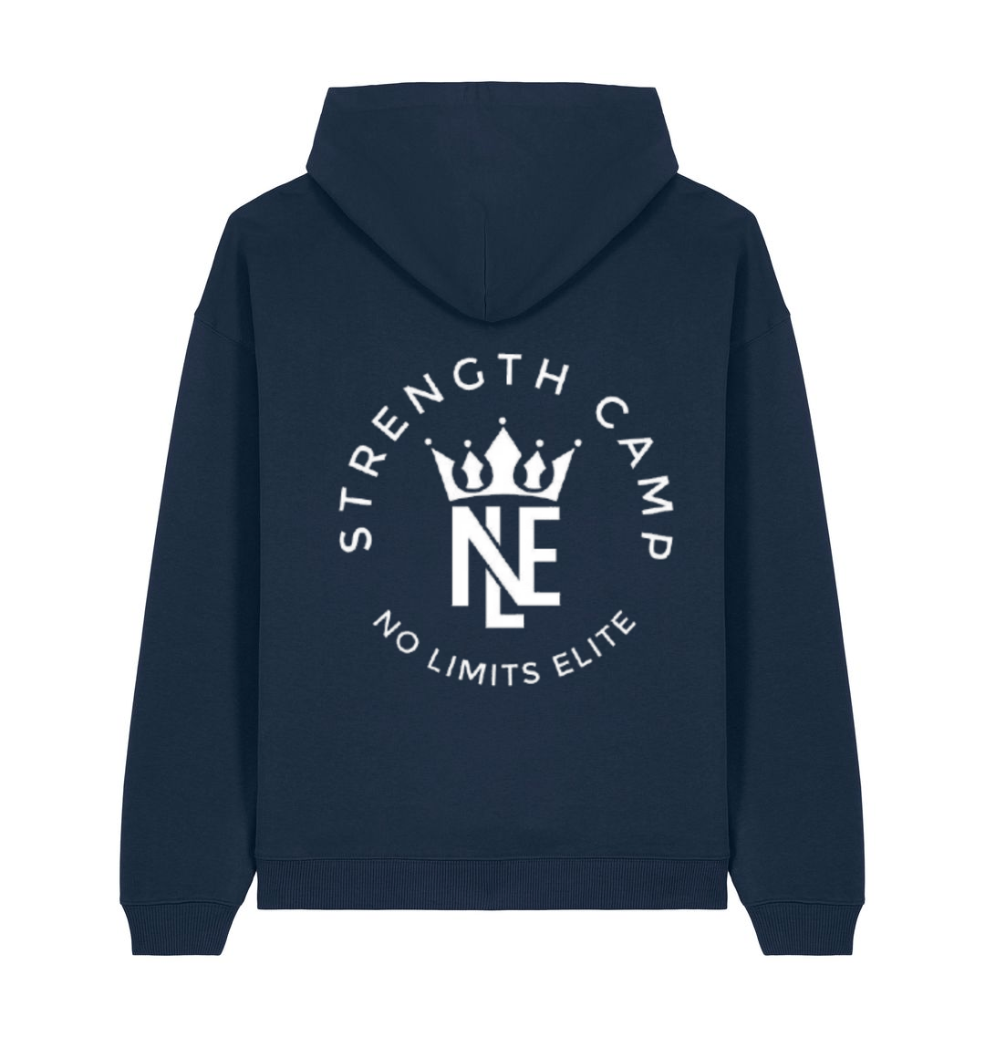 French Navy Printed Hoody