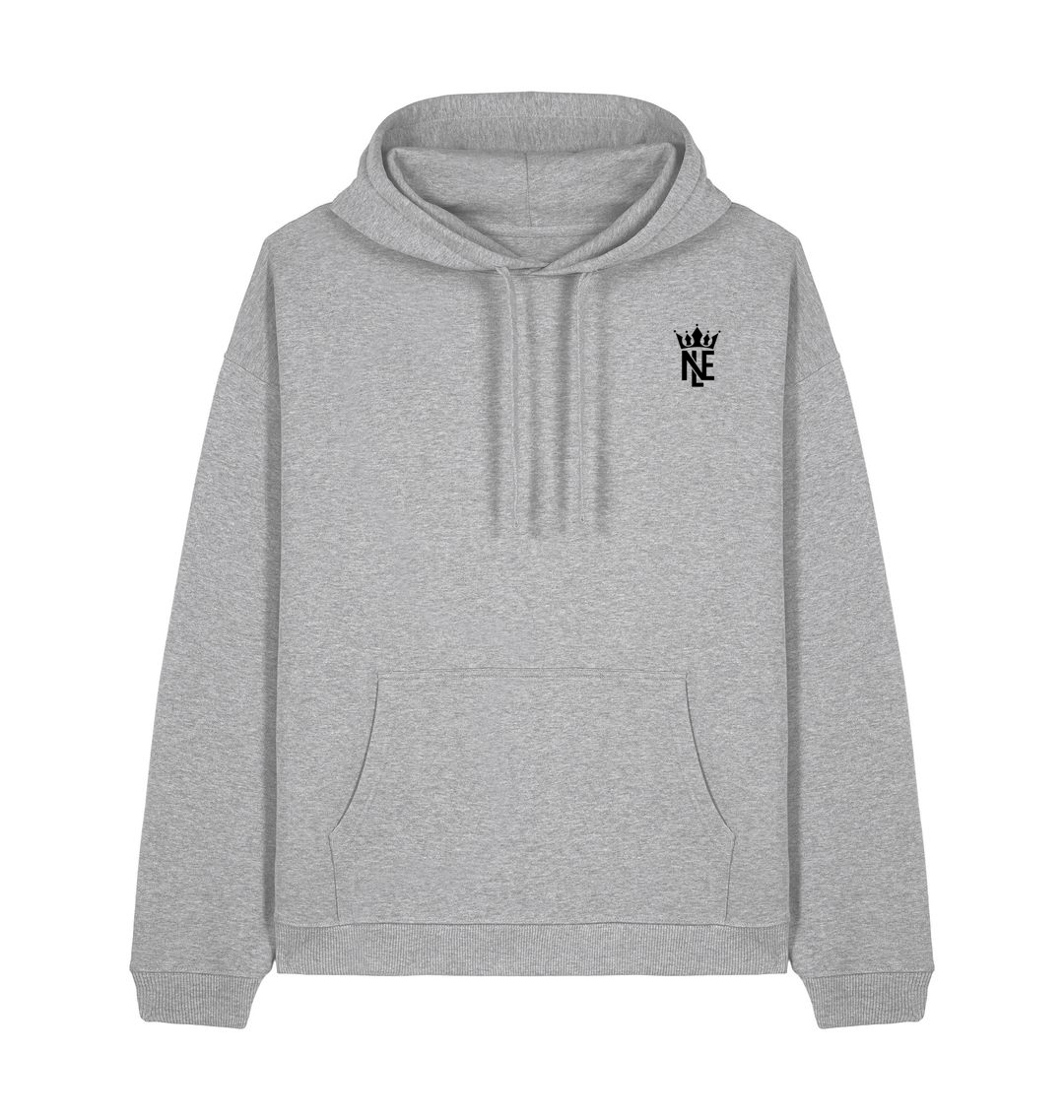 Heather Grey Printed Hoody
