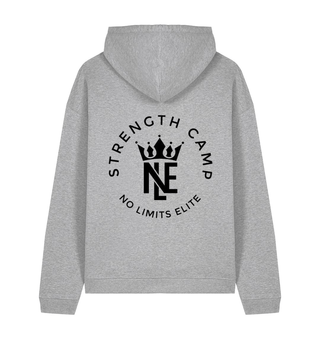 Heather Grey Printed Hoody