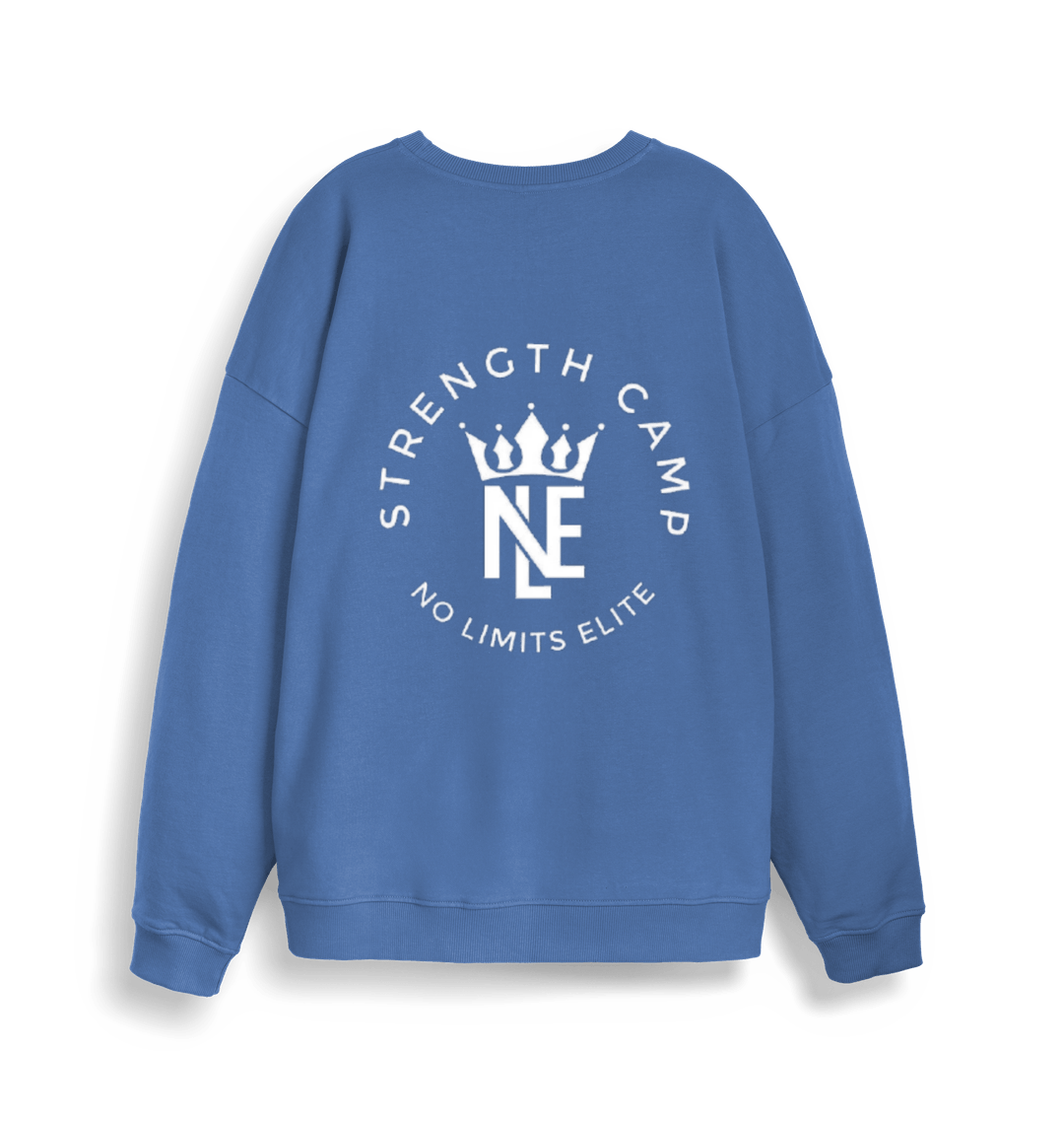 Bright Blue Printed Sweater