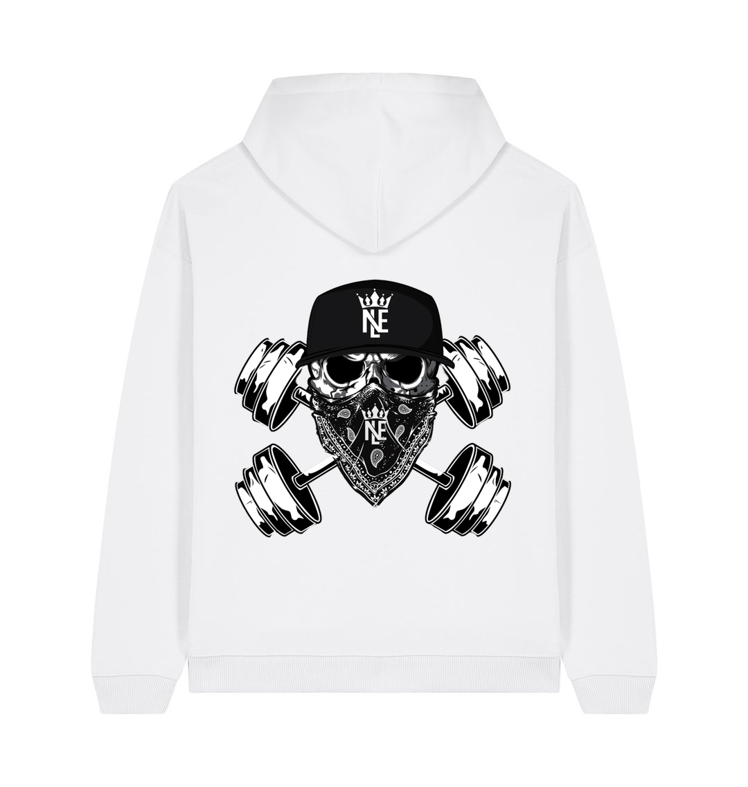 White Printed Hoody