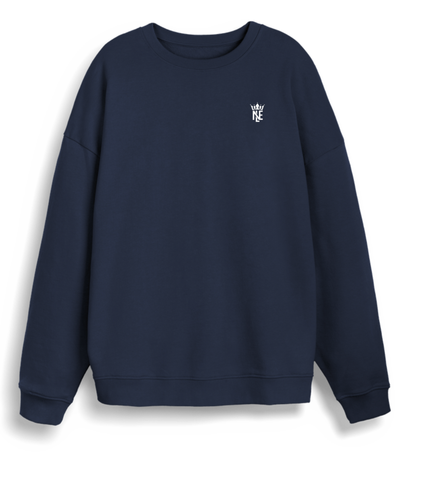 French Navy Printed Sweater