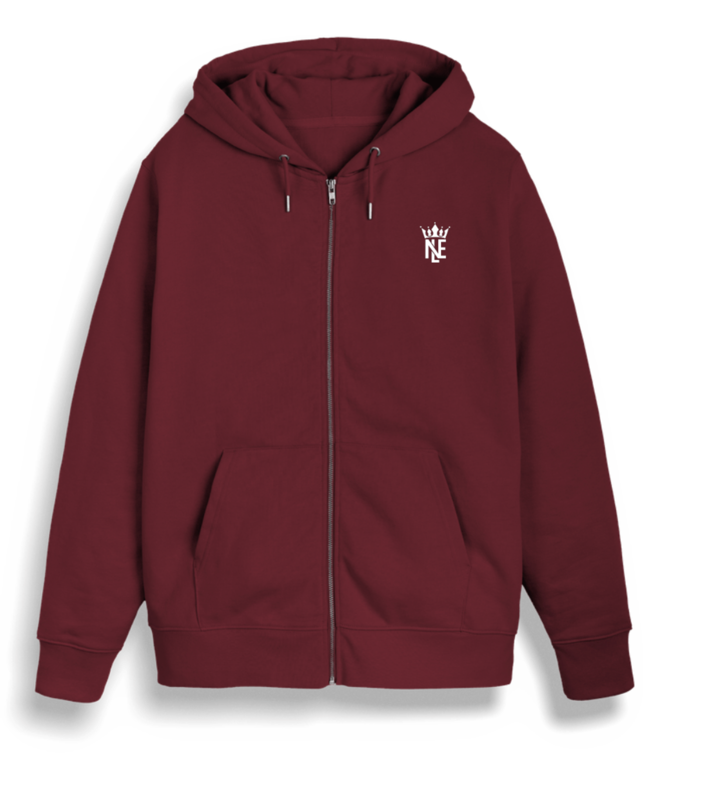 Burgundy Printed Hoody
