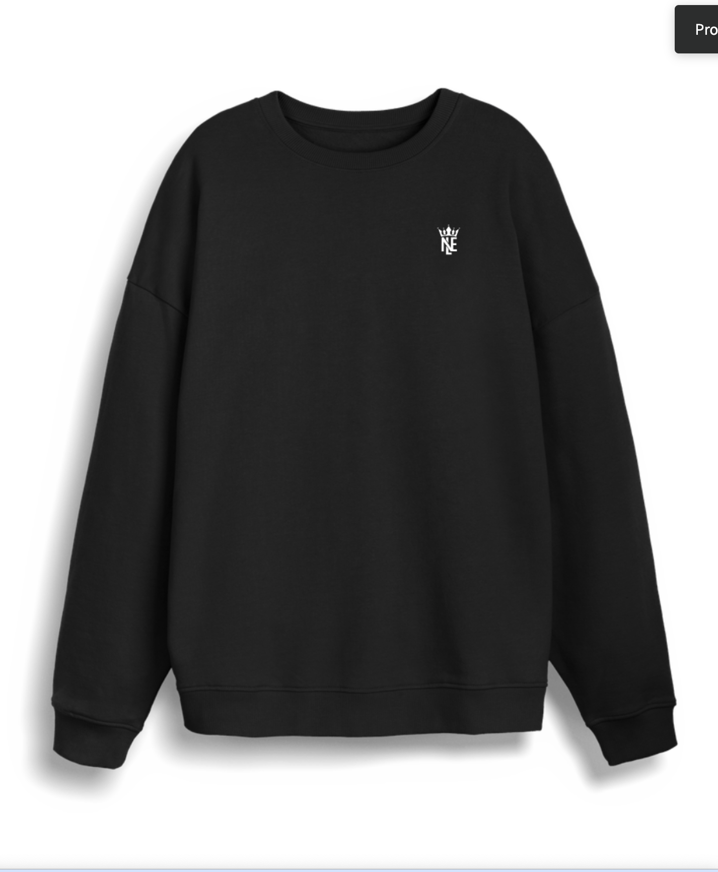 Black Printed Sweater