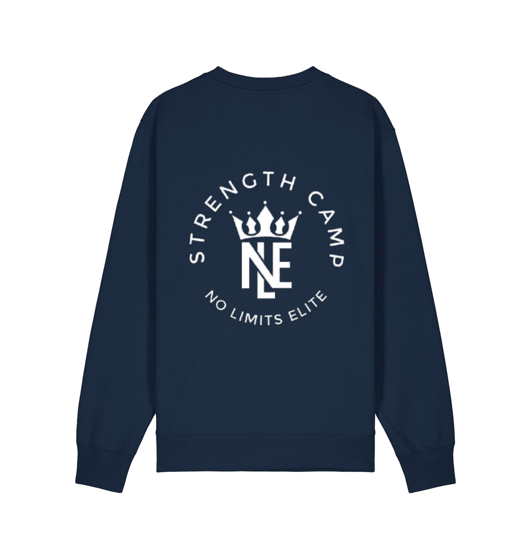 French Navy Printed Sweater