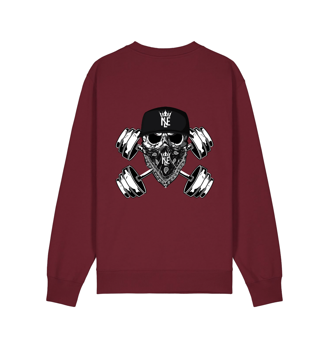 Burgundy Printed Sweater