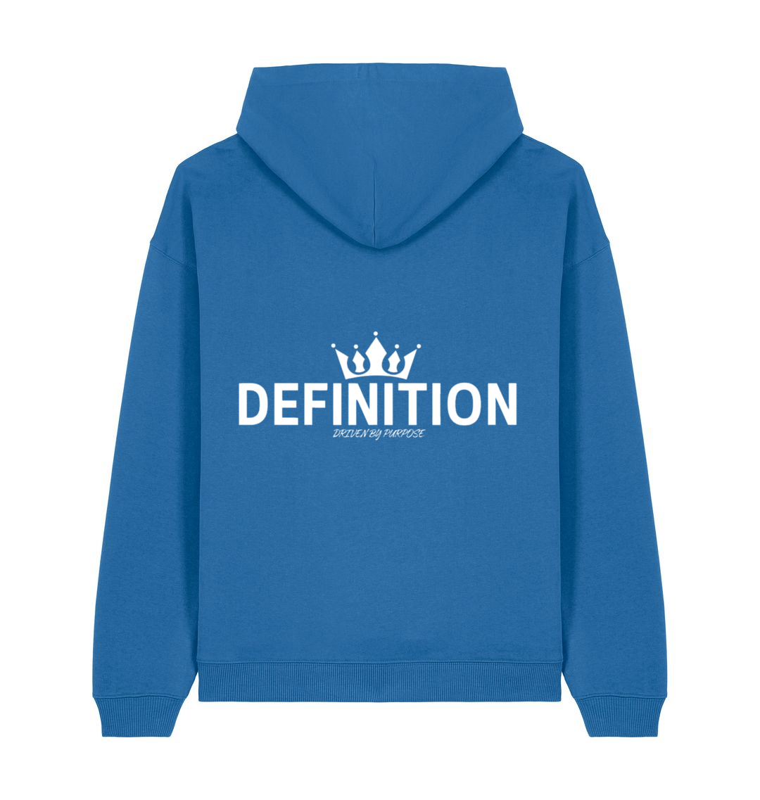 French Navy Printed Hoody