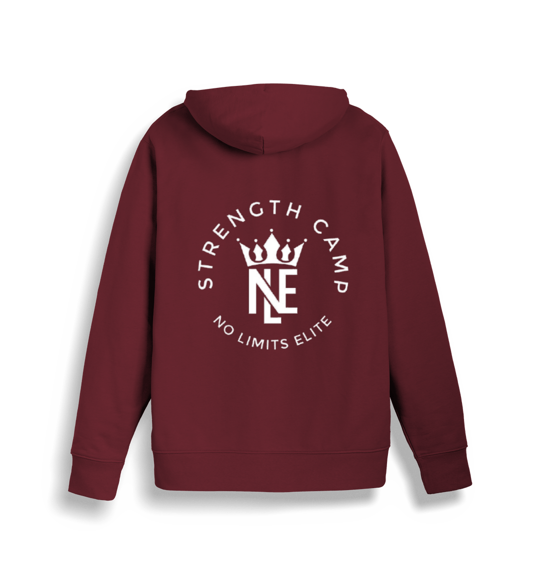 Burgundy Printed Hoody