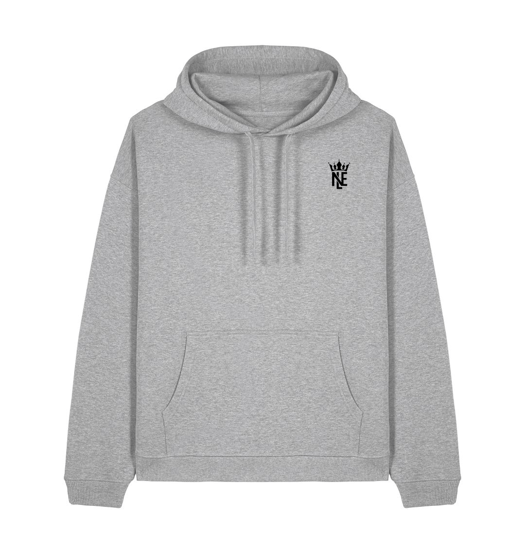 Heather Grey Printed Hoody
