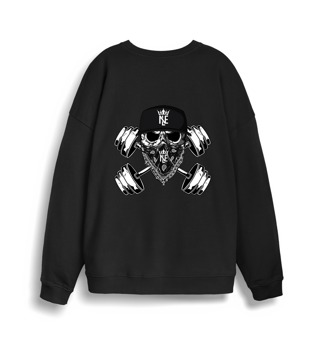 Black Printed Sweater